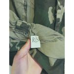 Y2K Oversized Cinch Hooded Utility Jacket 3X Green Camo Biker Gorpcore Street Photo 5