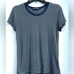 Brandy Melville  Striped Navy Blue T Shirt One Size PC Photo 0