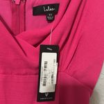 New with tags lulus Evening of Splendor Hot Pink Surplice Maxi Dress Elegant Size XS Photo 5