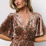 Baltic Born NWT Floral Velvet Maxi Dressss with slit Photo 2