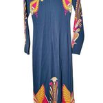 LA DOUBLEJ Navy Paisley Gold Pendant High Neck A Photo 8