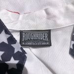 Rough Rider By Circle T USA Button Up Shirt Fringe Cowboy Patriotic Long Sleeve Photo 7