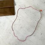 Shashi Aisha Rainbow Purple Crystal Beaded Necklace with Leather Pouch Photo 1