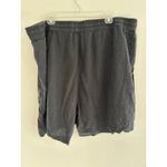 Cynthia Rowley  Shorts‎ Womens Size 3XL 5.5" Black Linen Blend Beach Coastal Boho Photo 1