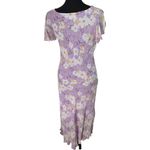 Jaclyn Smith  Classic Vintage 90s/00s Lilac Purple Silk Floral Maxi Dress Size 8. Photo 1