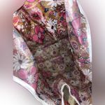 Polyester Large Foldable Portable Shopping Bag / Large Capacity Tote Bag Flowers Photo 3