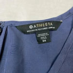 Athleta  Brooklyn Jumpsuit Womens Plus Size 26 NWT Blue Leopard Stretch Photo 2