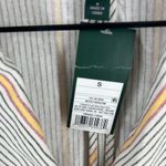 Wild Fable Blazer Jacket Womens Small Oversized White Striped Double Breasted Photo 3