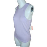 Free People Movement Womens Medium Blissed Out Ribbed Tank Lilac Dew Berry Photo 2