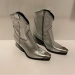 Free People Brayden Leather Metal Toe Western Cowboy Boots Booties | Size 8 Photo 10
