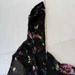 Torrid  Black Colorful Floral Chiffon Shirt‎ Dress Size 1X Photo 9