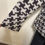 Bryn Walker  Black and White Houndstooth Button-Up Coat woman MEDIUM 100% wool Photo 3