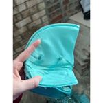 Laundry by Shelli Segal dress formal beaded 100% silk swing skirt shoulder pads blue Photo 15