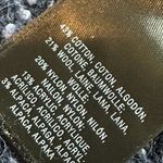 Moth Anthropologie Blue Wool Alpaca Pullover Cotton Sweater Zipper Size Medium Photo 10