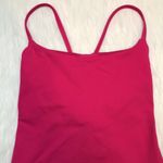 Lululemon Women’s Hot Pink Woven Back Design Athletic Tank Top Photo 1