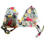 Kona Sol NWOT  SOFT RUFFLE TROPICAL FRUIT PRINT BRALETTE BIKINI TOP Photo 1