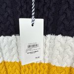 1901 NWT/  Cable Knit Turtleneck Colorblock Red/Blue/Yellow/White  Sweater Photo 3