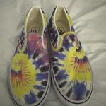 Vans Tie-Dye Slip-On Sneakers - Purple, Yellow, Blue Photo 4