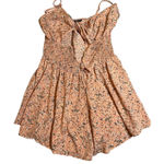 SheIn Floral Romper Smocked Tie Front Casual Summer Dress 1XL Photo 0