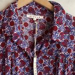 XiRENA Grady Romper Nichols Floral Cotton Belted Purple Size L Photo 3