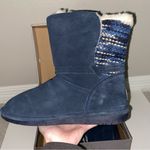 BEARPAW  Women's Maggie Size 10 US Navy Blue Suede Sheepskin Winter Boot 2116 NWT Photo 3