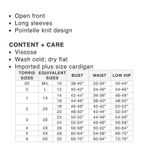 Torrid  Pointelle Cardigan Open Front Sweater Berry Pink Size 5X NWTS Photo 6