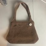 The Sak  Crochet Knit Hobo Bag Brown Neutral Small Purse Boho Classic Photo 5
