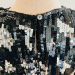 Argenti Vintage  100% silk sequin dress black size S Photo 2