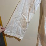 ONIA NEW  Air Linen Blend Wrap Dress Mini White Bell Sleeves Wrap Size Large Photo 6