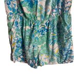 Lilly Pulitzer Tybee In A Pinch Print Blue Sleeveless Tassel Tie Short Romper L Photo 5