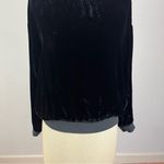 Young Fabulous and Broke Caroline Velour Sweatshirt in Black Photo 4