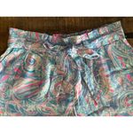 Lilly Pulitzer Kaylene Shorts Modal Tencel Fish Kiss Zanzibar Tie Waist XS Photo 3
