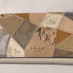 Coach Trifold Leather Wallet with Patchwork, EXCELLENT! Retail $278 Photo 8