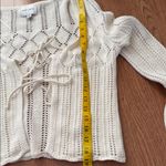 Pink Rose  Cream Knit Cardigan Photo 5