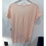 Eddie Bauer  Concourse Short Sleeve‎ Tunic Women's Size M Peach Vee Neck NWT Photo 1