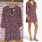 Ba&sh  Lia Pleated Printed Crepe mini dress size 6 Photo 0