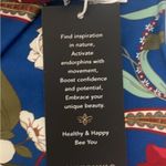 Johnny Was  racerback TeeBee Active Polo Tank Tennis mini Dress Blue Floral  NEW Photo 8