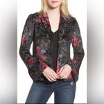 Hinge | Black Red Floral Blazer Jacket, size S Photo 1