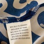 Bebe Stunning Silk and Spandex Sequined blue and Gray Blouse from  Size Small Photo 7