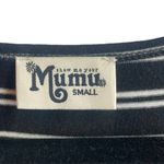 Show Me Your Mumu  Women's Black Stripe T Shirt Dress Size Small Photo 3