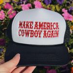 Trucker hat western Black Photo 0