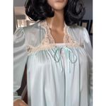 NWT American vintage 60's Miss. Elaine blue lace bed coat coat small Photo 3