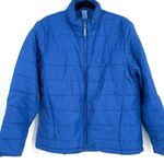Duluth Trading Co Puffer Style Blue Coat Jacket women’s medium nylon Photo 0
