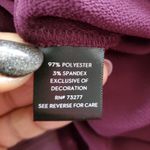 Simply Vera, Vera Wang Simply Vera Vera Wang Purple Cold Shoulder Sheer Tiered Top L Photo 6