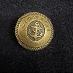 Gloverall Made in England Wool Blend Peacoat Double Breasted Military Style Coat Blue Size 12 Photo 1