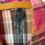 Aratta Silent Journey Women’s Sz Small Midi Shirt Dress Plaid Floral Photo 2