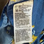 Old Navy NWT  Cotton Blue Wrap Front Dress Long Sleeve Floral Daisy Spring Summer Photo 3