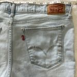 Levi's  Jean Cutoff Shorts Women's 31 High Rise Stretch‎ Distressed Raw Hem Photo 6