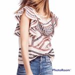 Love Sam Anthropologie  embroidered Gretel blouse Photo 1