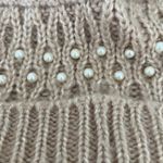 Betsey Johnson Blush Cozy Beanie Hat Pom Pom Pearl Embellished Knit Feminine Ski Photo 3